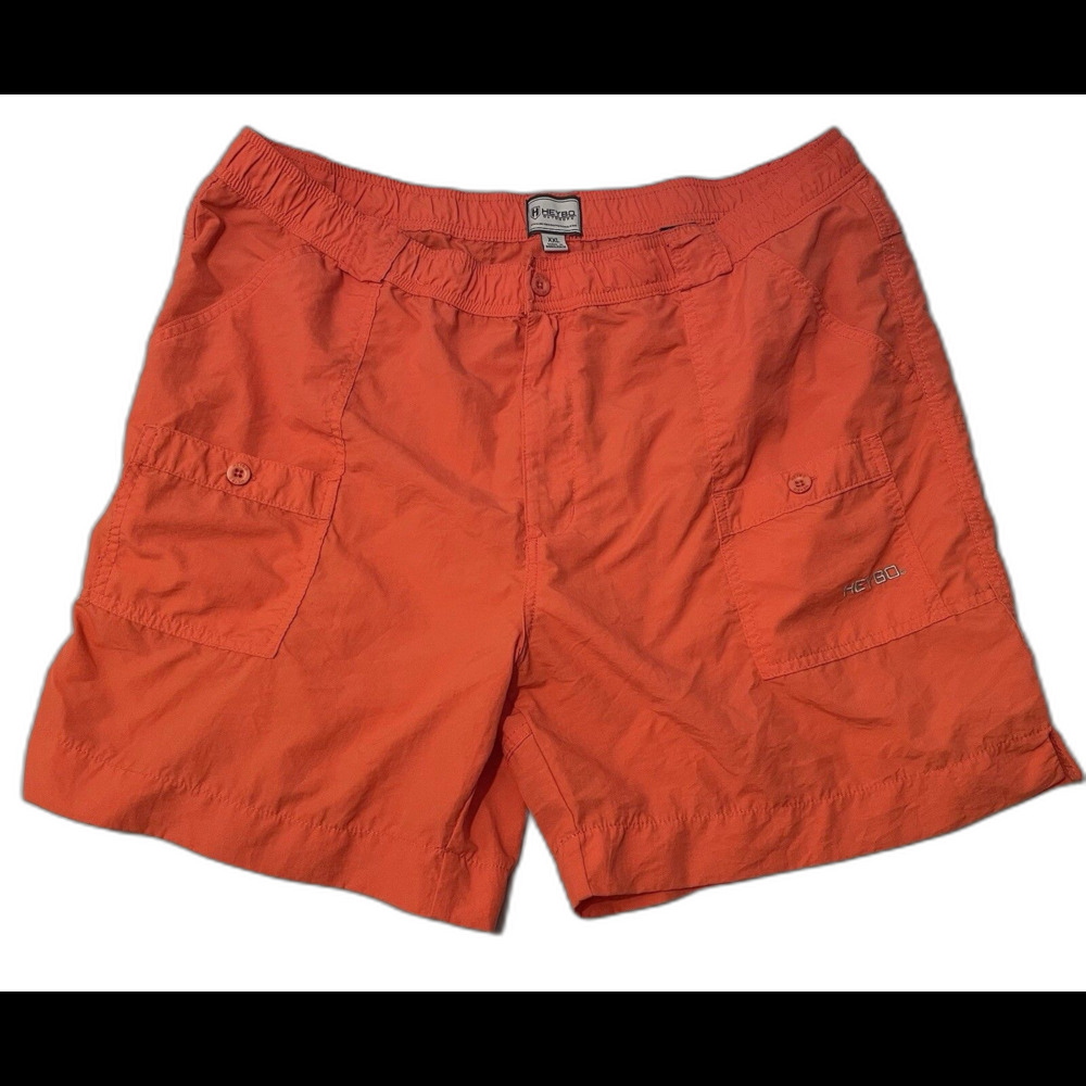 Heybo Bay Shorts Men Size XXL Orange Swimwear Active Wear